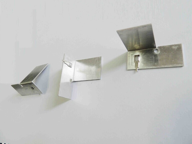 五金冲压散热片kc301侧面